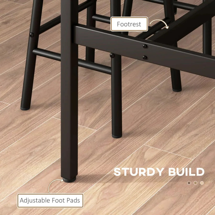 High Top Table with Bar Stools