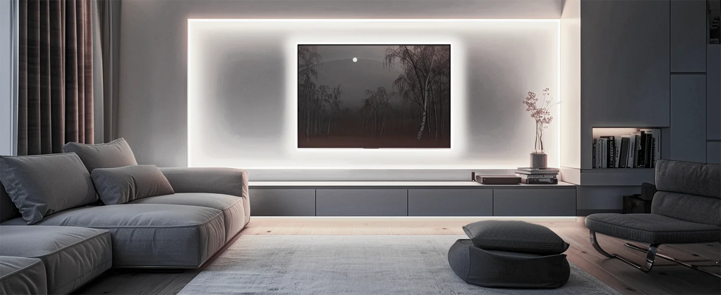 LED Strip Light/ Warm White with RF Remote