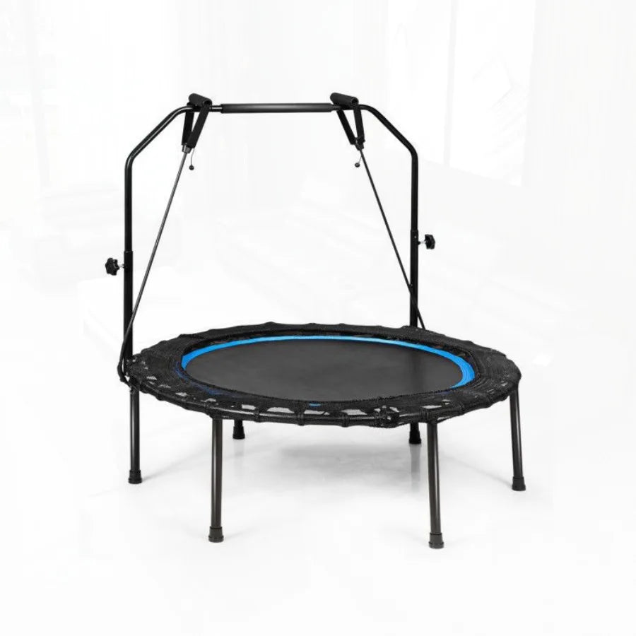Foldable Fitness Rebounder with Resistance Bands