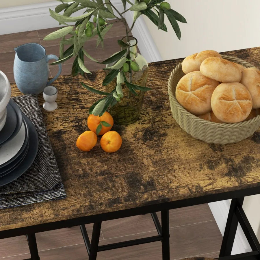 High Top Table with Bar Stools