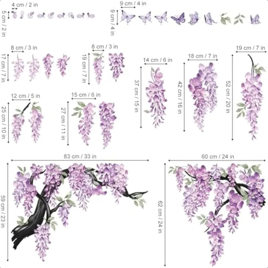 Hanging Lavender Wall Art