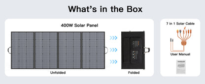 400W PORTABLE Solar Panel