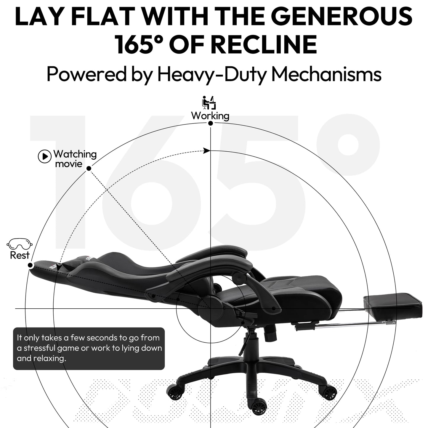 Ergonomic Office Recliner  with Massage