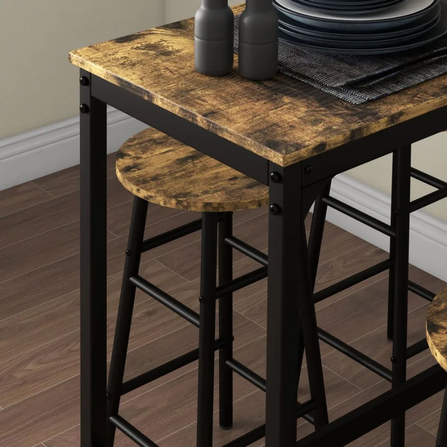 High Top Table with Bar Stools