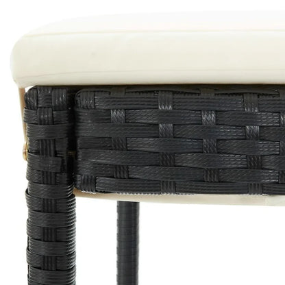 Black Rattan Bar Stools