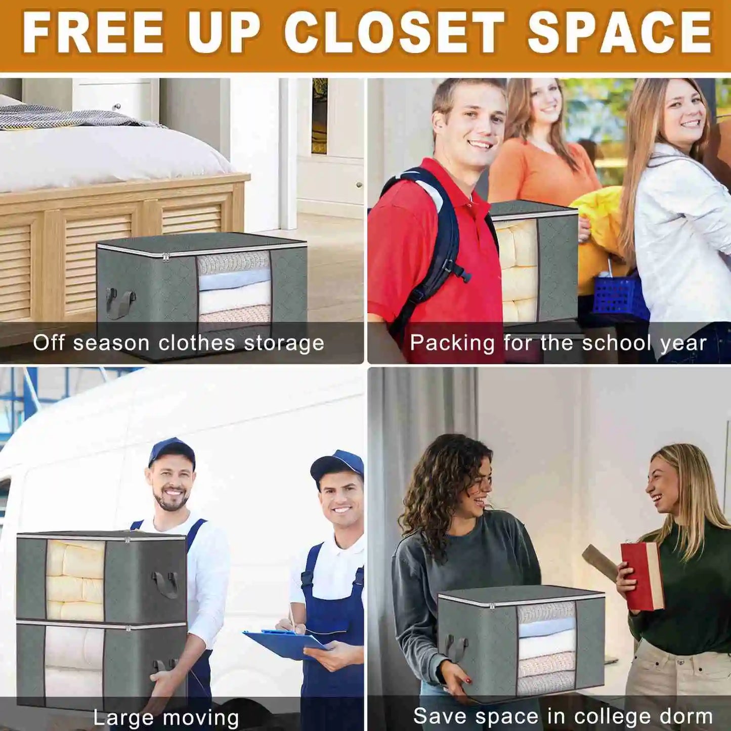6pcs Large Container for Storage