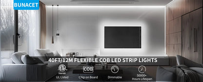LED Strip Light/ Warm White with RF Remote
