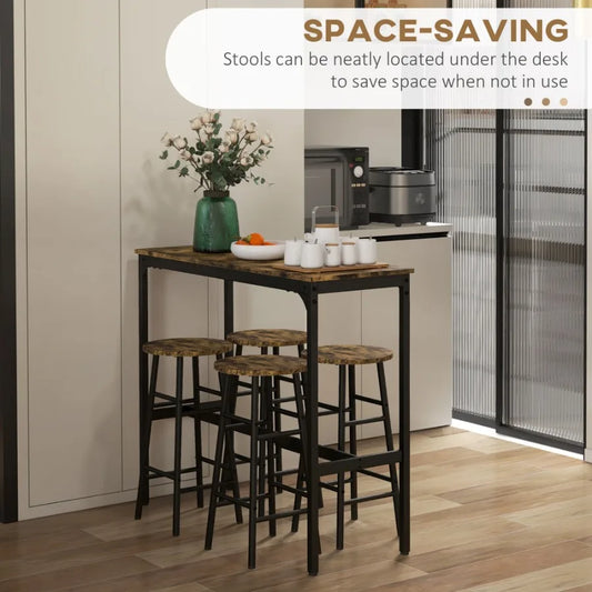 High Top Table with Bar Stools