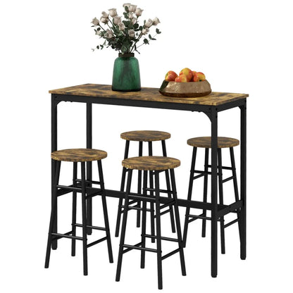 High Top Table with Bar Stools
