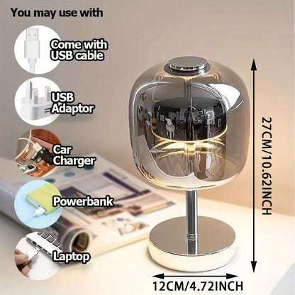 Glass Lamp with dimmer