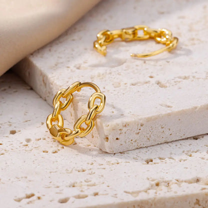 Vintage Square Hoop Earrings