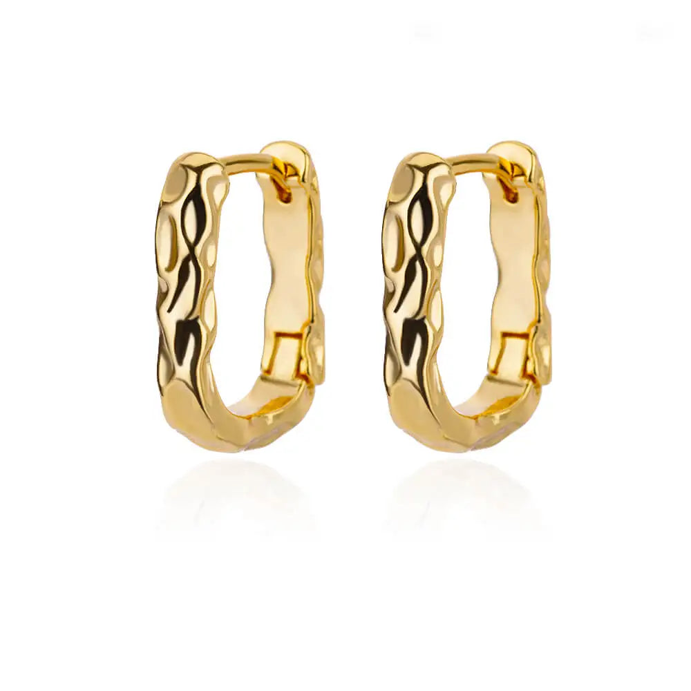 Vintage Square Hoop Earrings