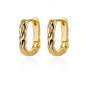 Vintage Square Hoop Earrings