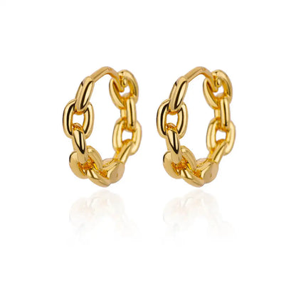 Vintage Square Hoop Earrings