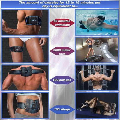 Rechargeable Abdominal Training/ Electric Slimming Patch Body Shaping Massager