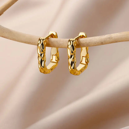 Vintage Square Hoop Earrings