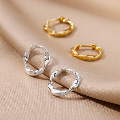 Vintage Square Hoop Earrings