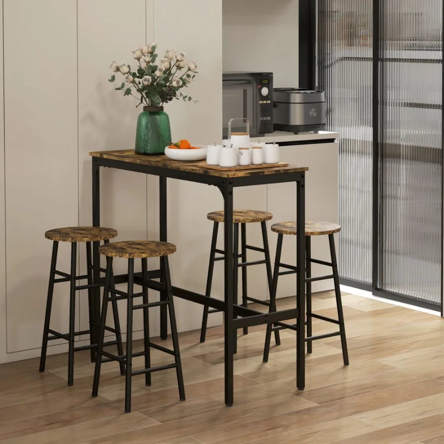 High Top Table with Bar Stools