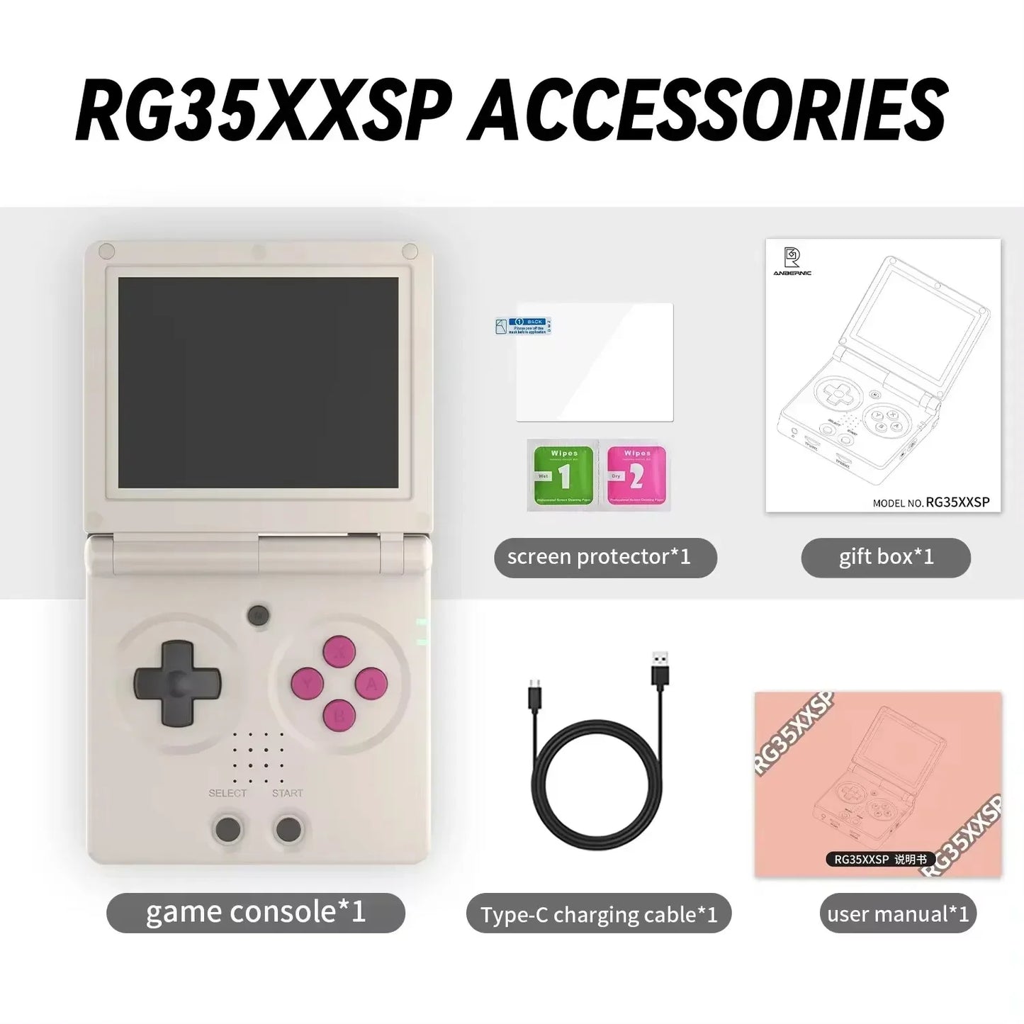 3.5'' IPS Screen Flip Handheld Console