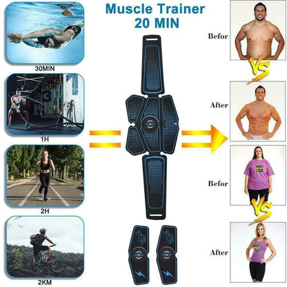 Rechargeable Abdominal Training/ Electric Slimming Patch Body Shaping Massager