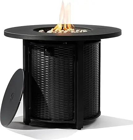Steel Outdoor Fire Table/ with LID