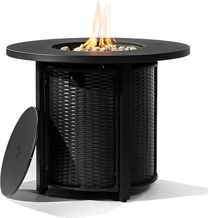 Steel Outdoor Fire Table/ with LID