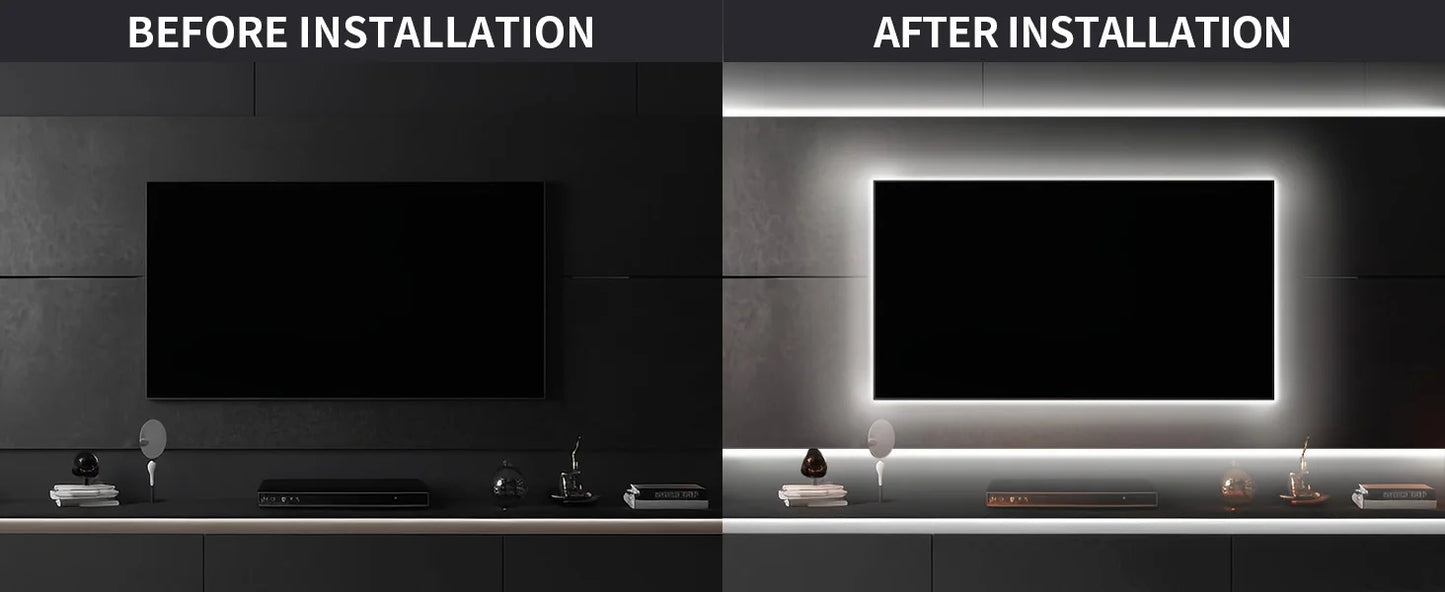 LED Strip Light/ Warm White with RF Remote