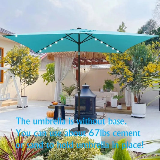 Solar LED Lighted Umbrellas