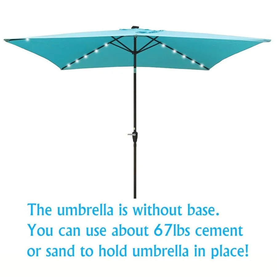 Solar LED Lighted Umbrellas