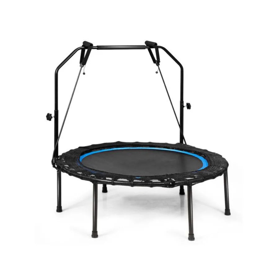 Foldable Fitness Rebounder with Resistance Bands