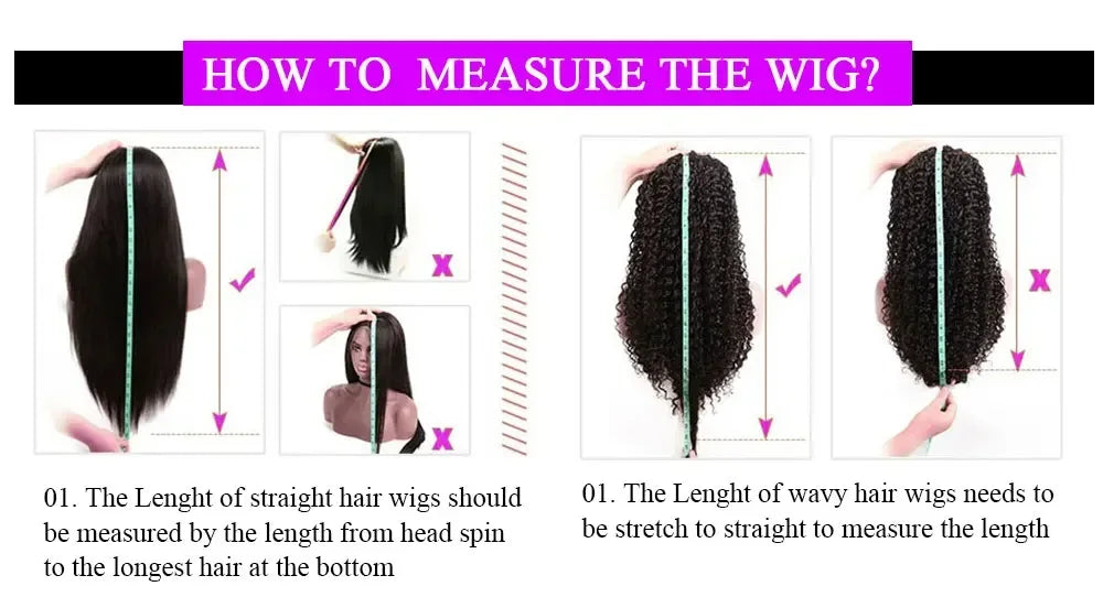 Straight V Part Wig 100% Human Hair 1