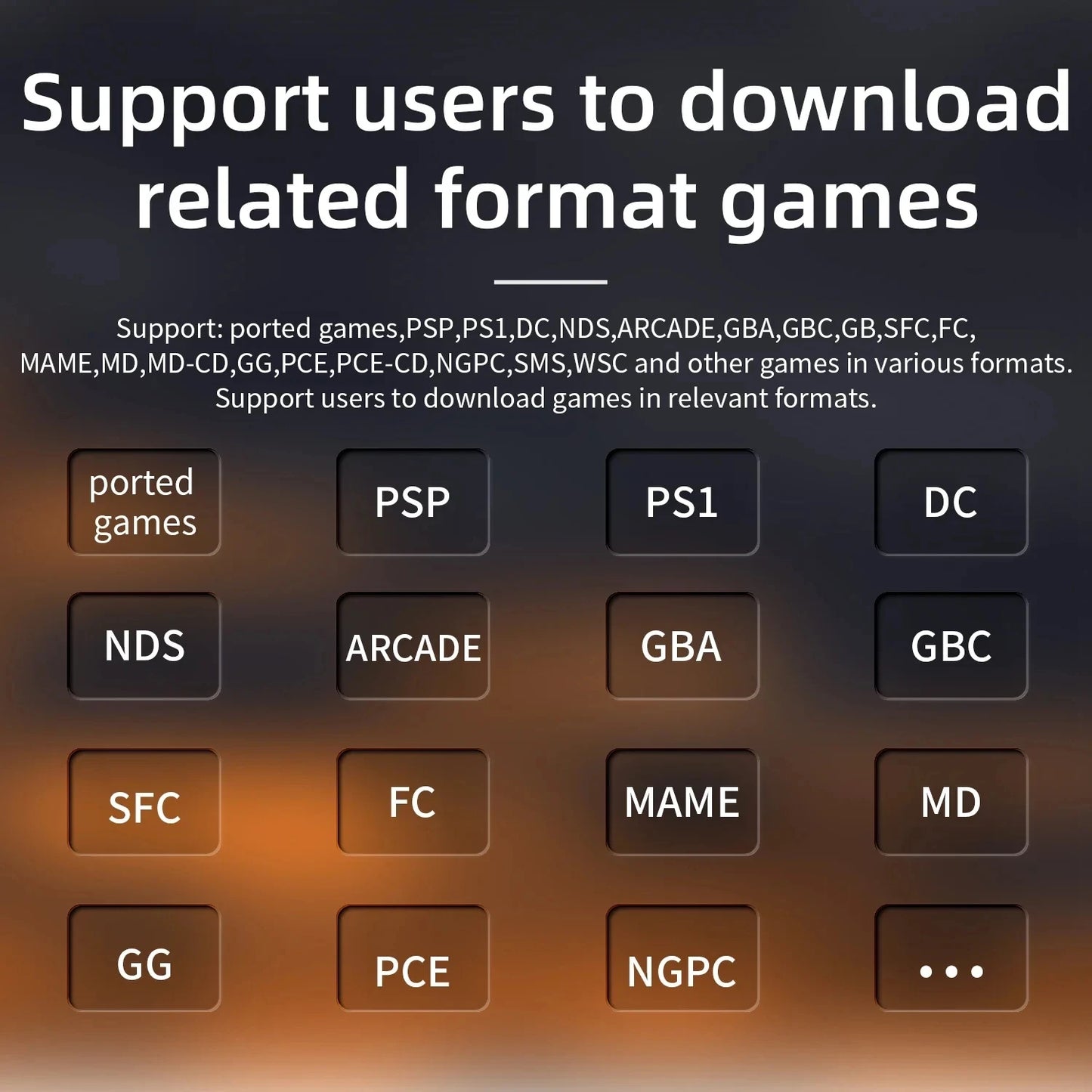 Retro Game Linux System Portable Console