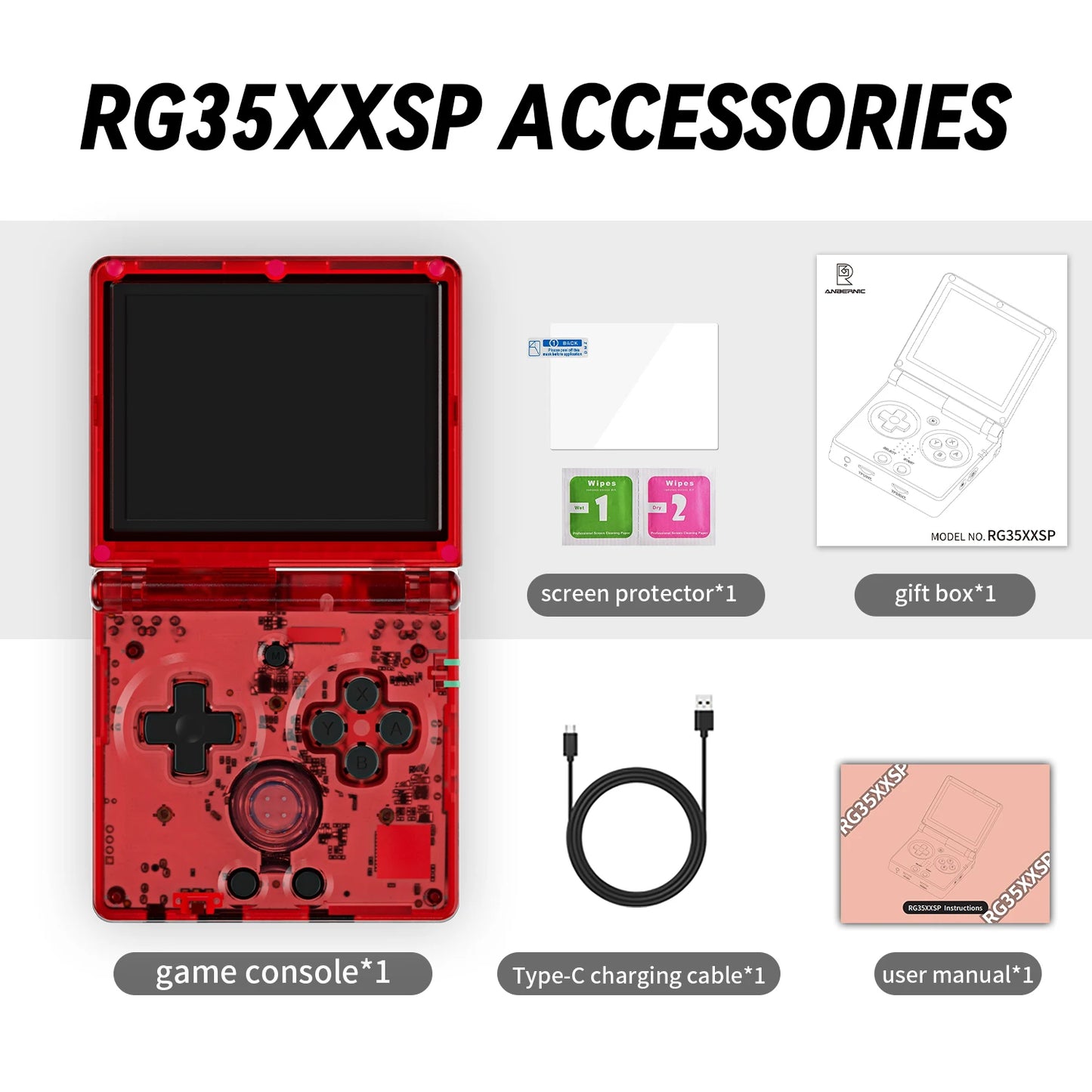 3.5'' IPS Screen Flip Handheld Console
