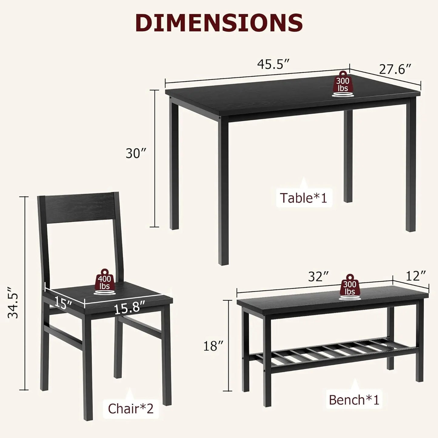 Space Saving Dining Set