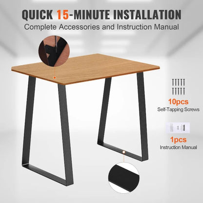 16 inch Trapezoid Steel Table Legs Replacement