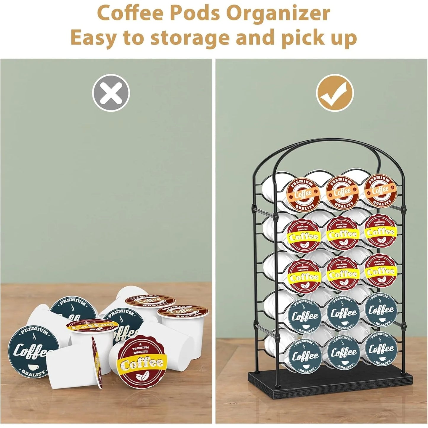 30-Capacity Coffee Pod Organizer