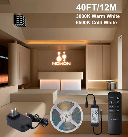 LED Strip Light/ Warm White with RF Remote