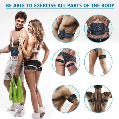 Rechargeable Abdominal Training/ Electric Slimming Patch Body Shaping Massager