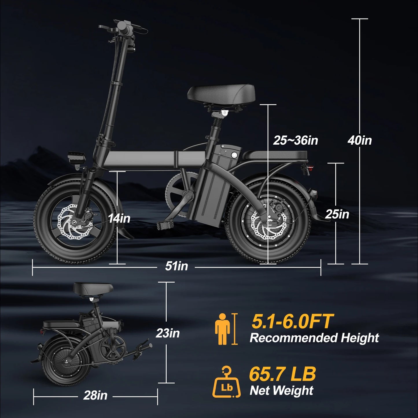 Folding Electric Motorcycle