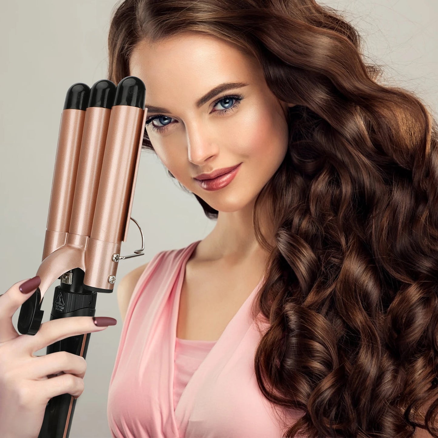 Professional Hair Curling Iron 5 in 1 Ceramic Triple Barrel Electric Heating Curler Irons Hair Waver Hair Salon Styling Tools