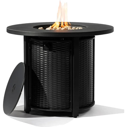 Steel Outdoor Fire Table/ with LID