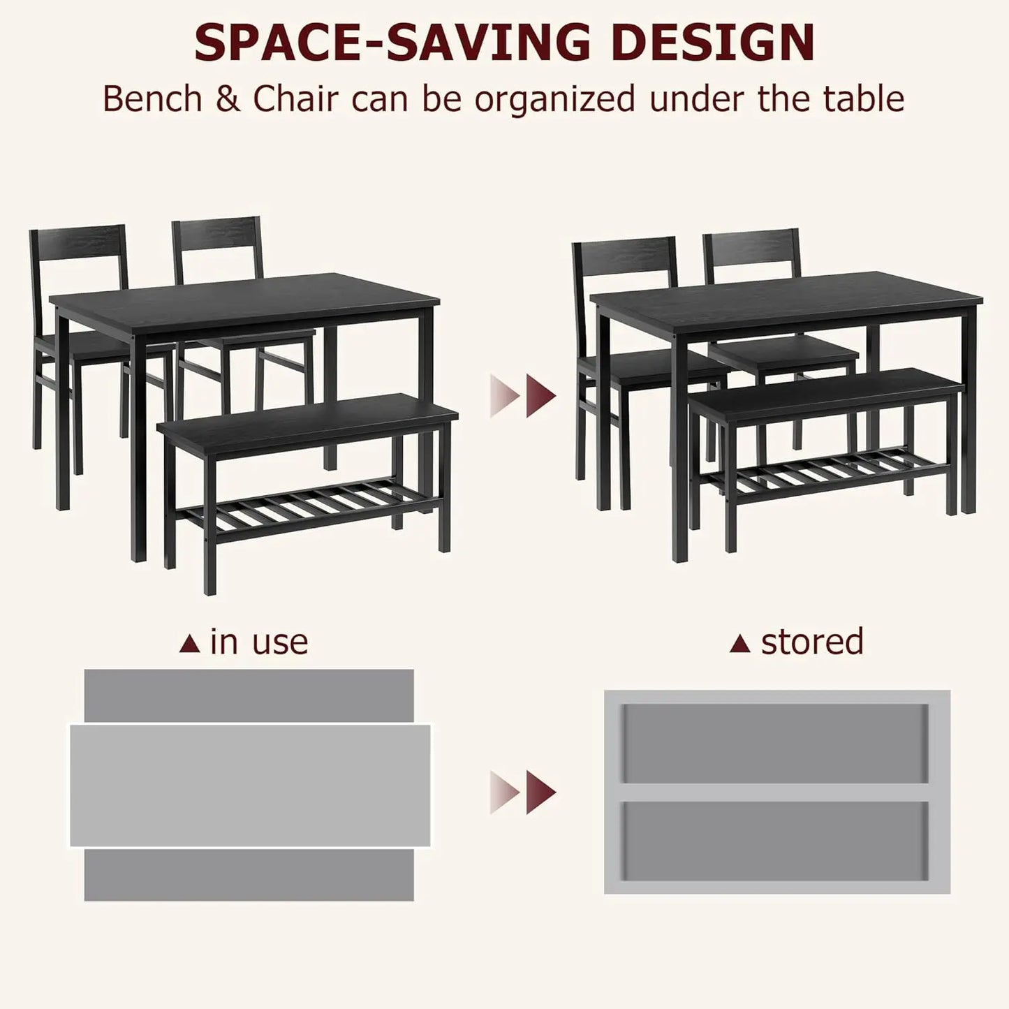 Space Saving Dining Set