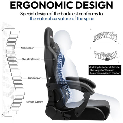Ergonomic Office Recliner  with Massage