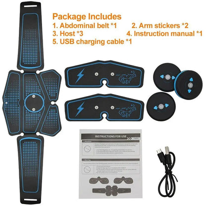 Rechargeable Abdominal Training/ Electric Slimming Patch Body Shaping Massager