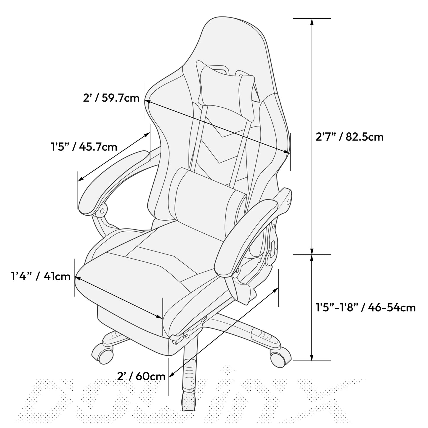 Ergonomic Office Recliner  with Massage